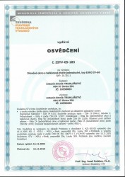 Certifikát - strana 2